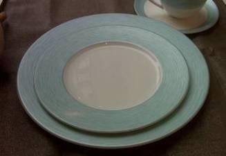 Accent with Cascading Rose dinnerware or mix with Spun Turquoise.