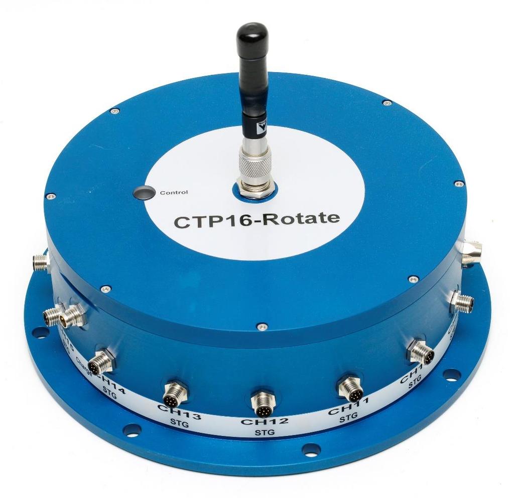 com CTP16-Rotate 16 channel telemetry for rotating applications like wheels or rotors, high