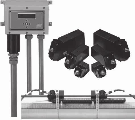 SITRANS FUS1020 Basic clamp-on Overview Design IP65 (NEMA ) wall mount flow display computer with separate transducers and cables Single and dual channel versions are available Function 2x16 integral