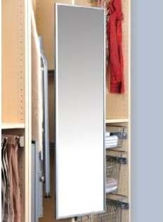 Space Savers Pull-out & Turning Mirror Silver framed 55mm high 305mm wide HE9079937