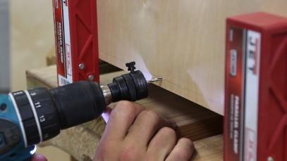 Regular wood screws will certainly do the job as well. Pre- drill with a drill bit and a counter sink or complete in two separate steps.