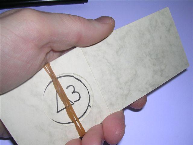 Make sure you glimpse the writing on the card in a natural manner (No crazy, bong eye looking) use your peripheral vision!