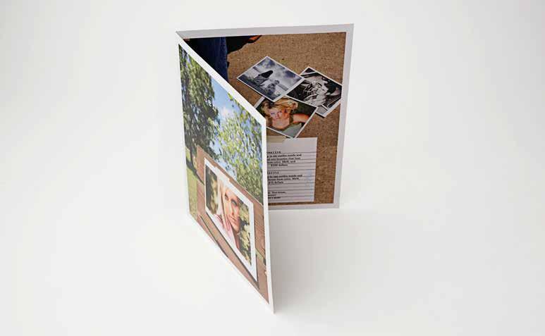 press papers available Brochures Create buzz with Brochures. Folded into a finished size of 8.