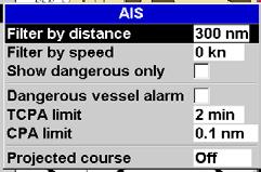 15-6 Setup > AIS Note: This feature requires an AIS receiver. There are multiple methods to filter AIS vessels that are displayed onto the charts.