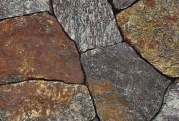 weathered granites within a softer,