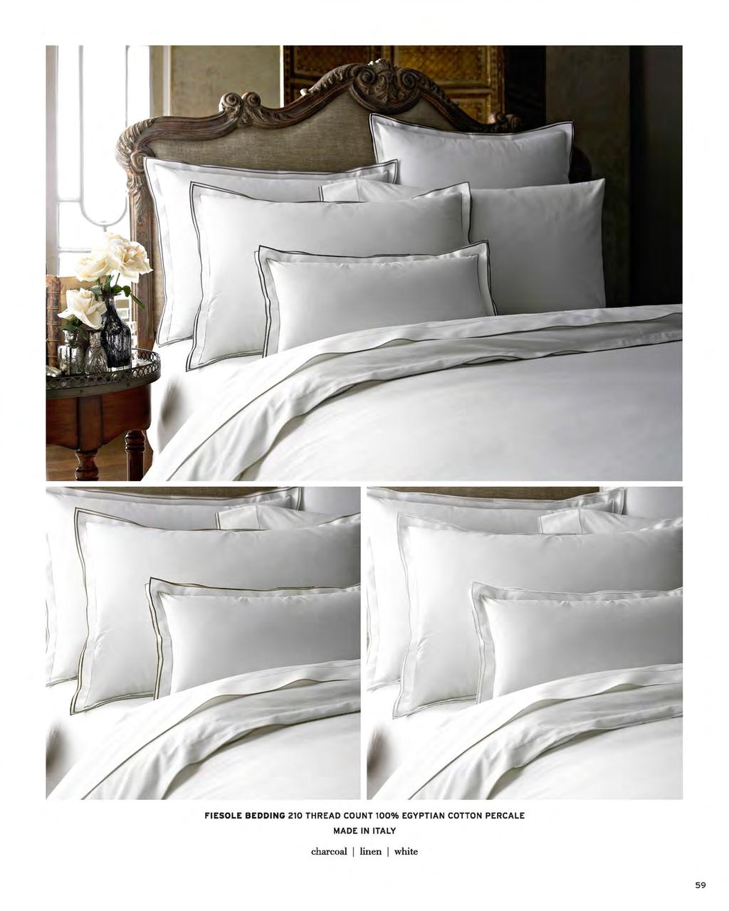FIESOLE BEDDING 210 THREAD COUNT 100% EGYPTIAN