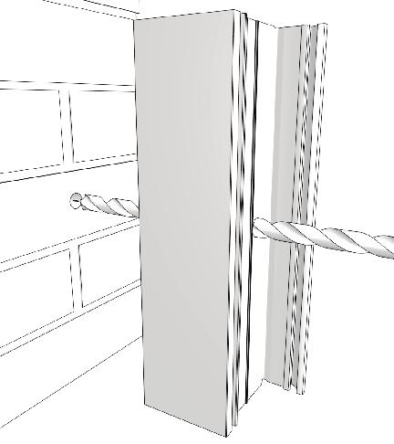 p5 4. Installation The following procedures must be completed to ensure a smooth installation of your new bi-fold doors: Check when installing the doors that the frame is inserted square, plumb and