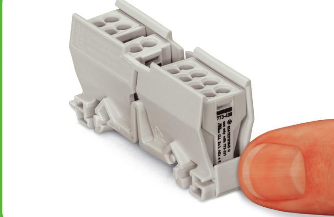 Mounting carrier for pushwire connectors