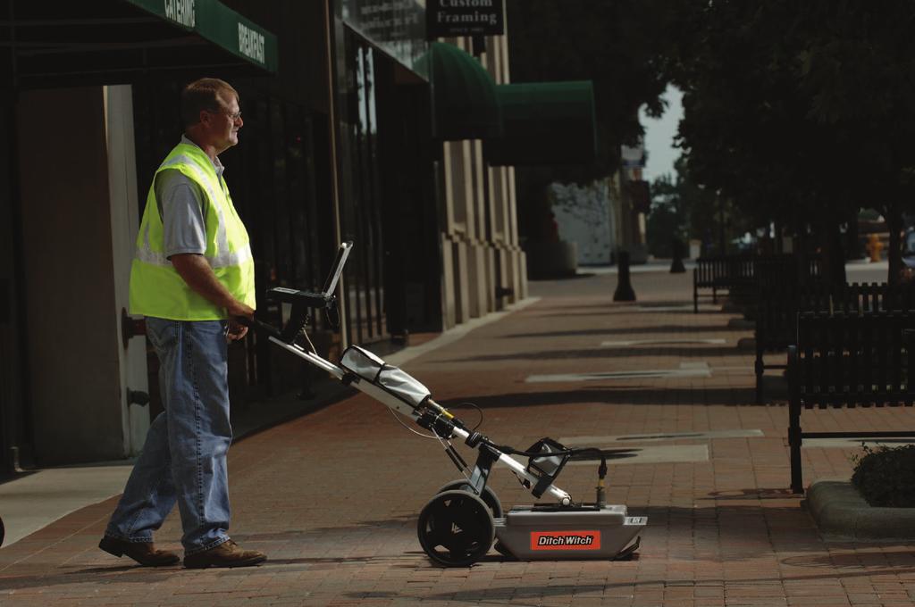DITCH WITCH 2150GR Ground Penetrating Radar For municipalities, contractors, utilities, subsurface utility engineers, and other companies with significant infrastructure and outdated utility maps,