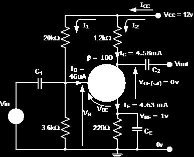 Coupling Capacitors In Common Emitter Amplifier circuits, capacitors C1 and C2 are used as Coupling Capacitors to separate the AC signals from the DC biasing voltage.