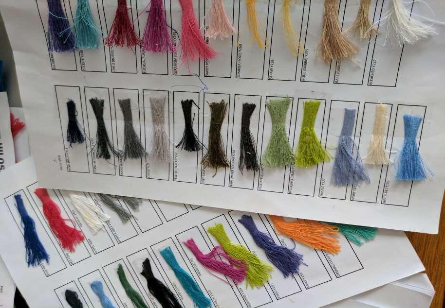 Colours We carry a large range of yarn colours Here are a few points that will help you; Colour theory that you may have learnt, doesn t really apply to woven colours If you want a particular pantone