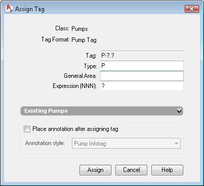 Advanced Tasks Configure the P&ID Drawing Environment 79 For more information about assigning tags, see Tag and Annotate Components and Lines in Chapter 4 of this guide.