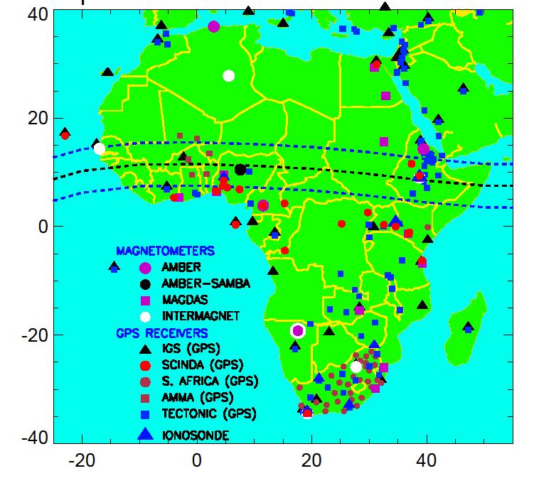 The Power of GNSS for Research in Africa Scintillations data