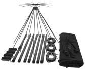 12006-9000-01 High-Gain, Foldable SATCOM Antenna RF-291-AT001 Tactical VHF High / UHF Omnidirectional Antenna, 100 to 512 MHz The RF-291 is an omni-directional transportable discone antenna designed