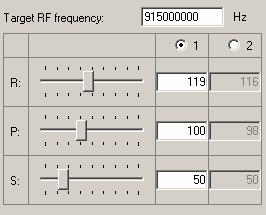 Frequency Deviation Text entry field for the frequency deviation when using FSK modulation. Bit Rate The bit rate of the transmitted signal (in bps) can be directly edited in this data entry field.