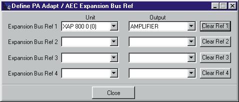 Step 3: Setup Unit 0 s AEC Reference Select the microphone s PA Adapt and AEC Reference to the output feeding the amplifier.
