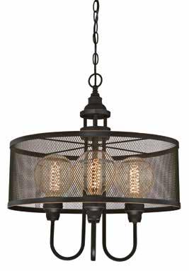 INDOOR 63280 4 Light Chandelier Matte Black Finish with Clear Glass