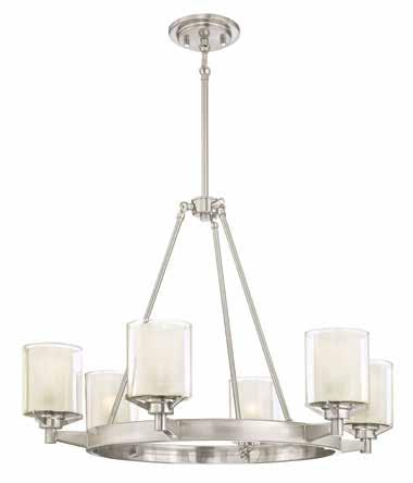 INDOOR Glenford Collection Dual-glass, cylinder shades and beautiful symmetry are featured in this