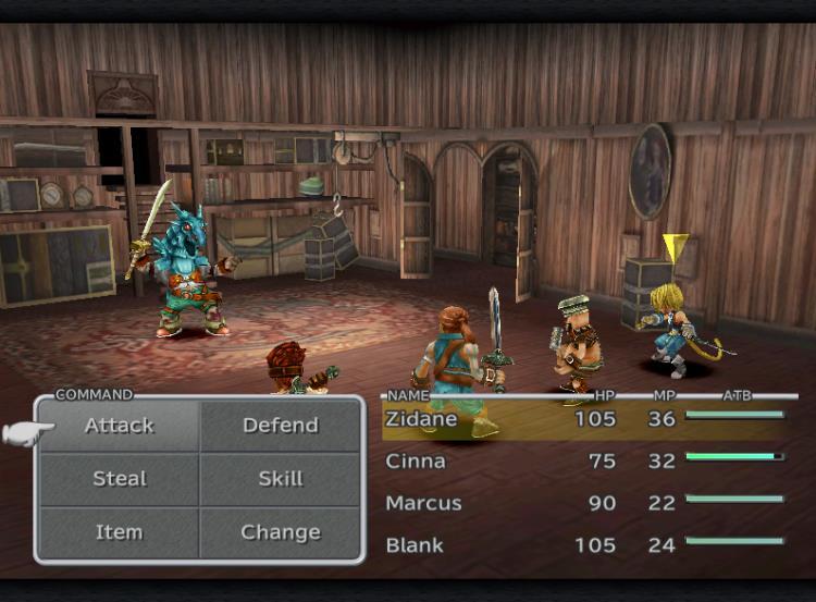 ATB TO WIN A BATTLE... This game uses the Active Time Battle (ATB) system, in which each character has an ATB Gauge. Only a character with a full ATB Gauge can be issued commands.