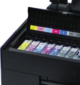 We have also designed the cartridges from an translucent polyurethane which allows you to visually check the levels of ink in