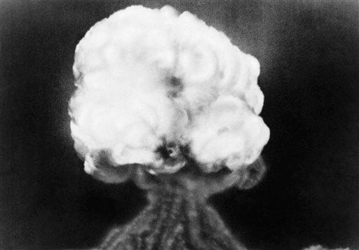 Atomic bomb test marks 70th birthday amid renewed interest 16 July 2015, byrussell Contreras This July 16, 1945 photo, shows the mushroom cloud of the first atomic explosion at Trinity Test Site, New