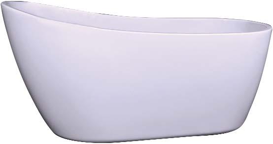 Freestanding Tub ATSN60F Double acrylic L 68" W 28" H