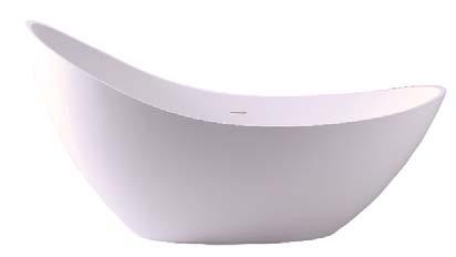 durable, easy care tub with a silky matte finish.