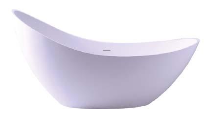 Our superior blend of polyester/aluminum tri-hydrate produces a durable, easy care tub with a