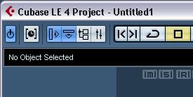 This folder should have a unique name that is different than any other Cubase LE project you have created before. To Create a New Project: 1.