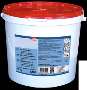 hardened adhesive joints can be ground High heat resistance Low proneness to stain Bottle, bucket, hobbock, clamping ring drum, IBC container COSMO DS-400.