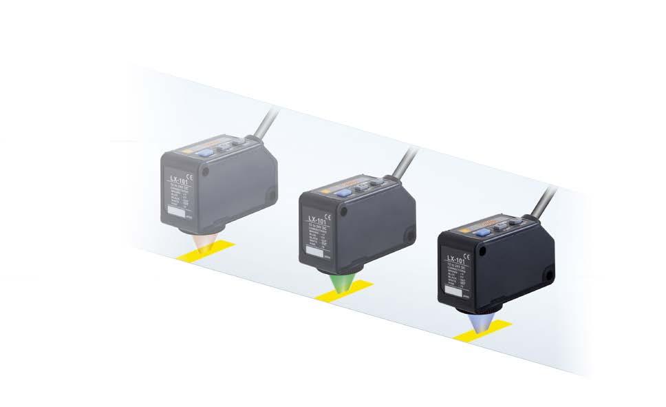 Digital Mark Sensor SERIES 900 Two detection modes can be selected from to suit the application Mark mode Ultra high-speed response This sensing mode automatically selects a single color from the 3 R