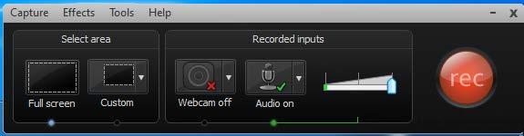 Record your Screen Open the Camtasia Recorder 8 software Camtasia Recorder 8 in your Start Menu (as discussed above). on Camtasia Recorder 8.