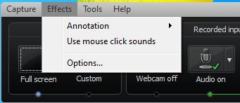 A larger preview window of your camera feed will appear if you run your mouse over the thumbnail version. ii) Audio: You can toggle any connected microphone on or off.