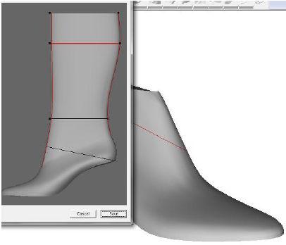 The new lasts obtained will be used for 3D modelling of the footwear s upper and bottom parts.