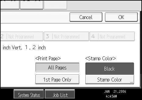 Copier Functions E Press [All Pages] or [1st Page Only] to select the print page. F After making all settings, press [OK]. G Press [OK].
