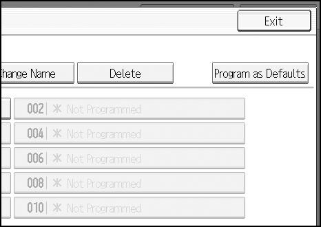 Programs Note When you want to check the contents of a program, recall the program. When it is overwritten, the previous program is deleted.