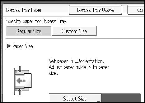 Copying Copying from the Bypass Tray Use the bypass tray to copy onto OHP transparencies, adhesive labels, translucent paper, postcards and copy paper that cannot be loaded in the paper trays.