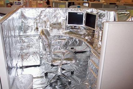 Question: Can we cover everything in this room in aluminum foil for under $50?
