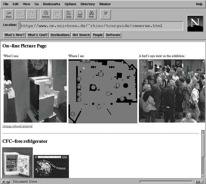 Experiences with an Interactive Museum Tour-Guide Robot 33 Fig. 24: Popular pages of the Web interface.