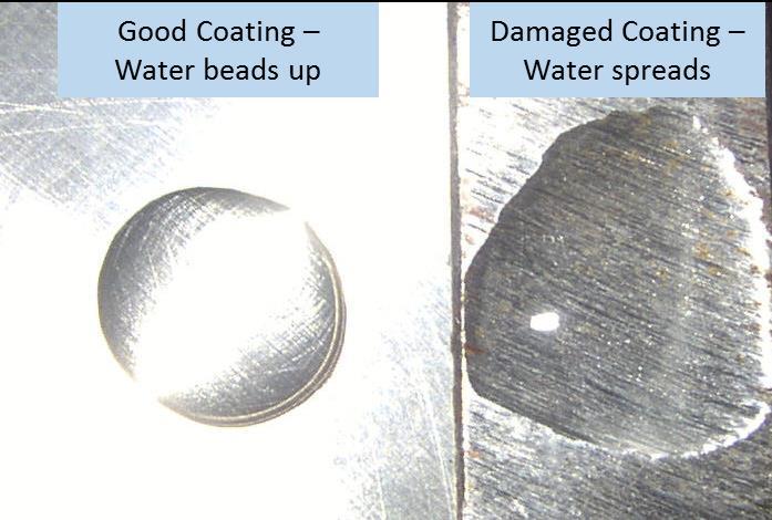 This scrub testing is intended to show damage to the coatings within a relatively short period of scrubbing time.