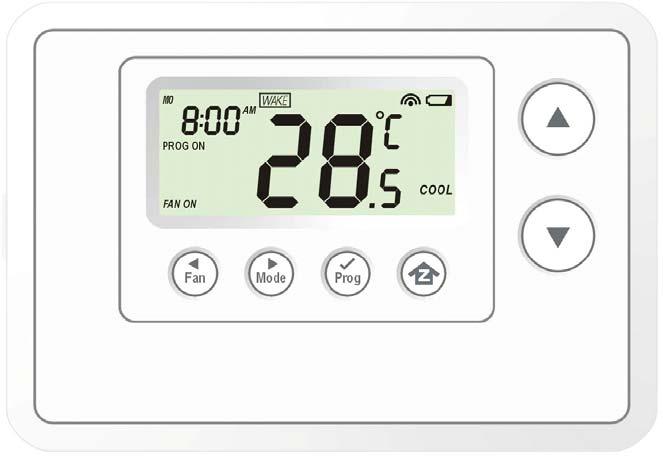 ZTS-110 Z-Thermostat Introduction ZTS 110 Z Thermostat (Figure 1) is a Z Wave enabled programmable thermostat that allows you to control your room temperature with programmable time schedule such as