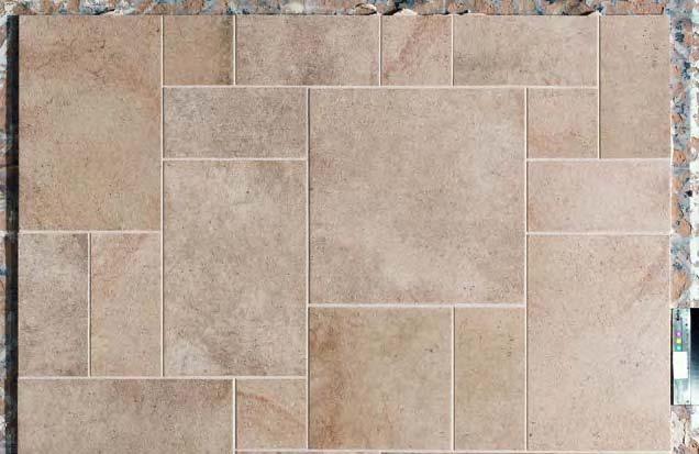 31 Product featured in the wall and floor panels: Field Tile: