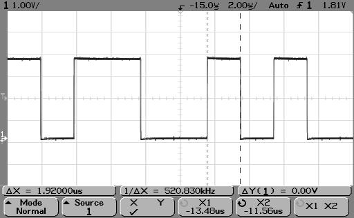 Making Measurements To make cursor measurements Put the X1 cursor on one side of a pulse and the X2 cursor on the other side of the pulse.