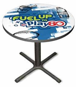 30 DIA x 42 H Part# FUTP-30D-TABLE 44 Round Standard Height Table Base is approximately 30 x 30 wide.