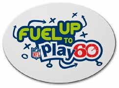 Fuel Up To Play 60 Oval Sign Display over a serving line or throughout servery area to boost participation in your school s