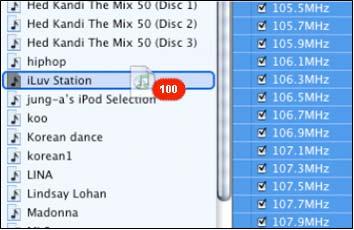 Make a new playlist, named as iluv Stations. If you are not sure how to make a new playlist, refer to your itunes instruction manual.