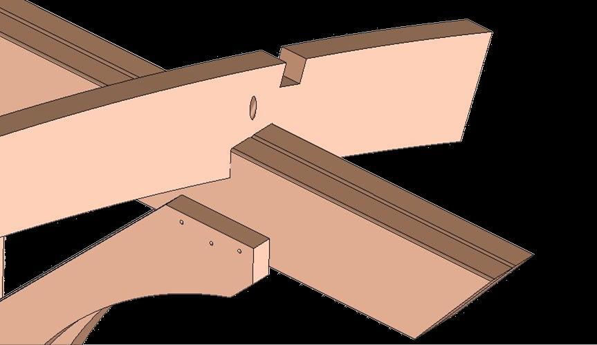 Header Beam where the Corbels are