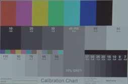 Figure 1. A scanned version of our custom made color chart, optimized for telecine operators Figure 2.