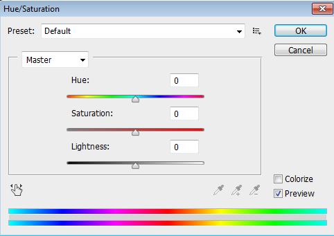 ADJUSTMENTS> HUE/SATURATION (or you can just type CTRL+U) For