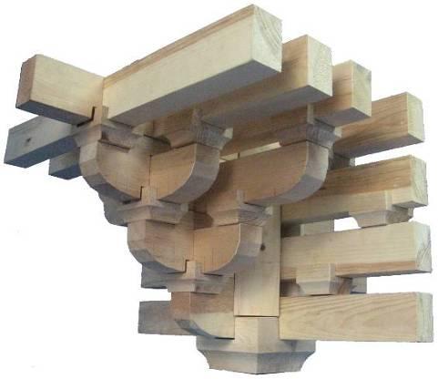 This study is the continuance of the work reported in reference [3]. A test model of typical Dou-Gong of Yingxian Wood Pagoda was manufactured with a geometrical ratio of 1:3.4 to the prototype.